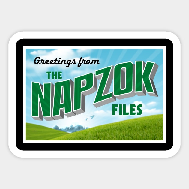 Greetings From The Napzok Files Sticker by KenNapzok